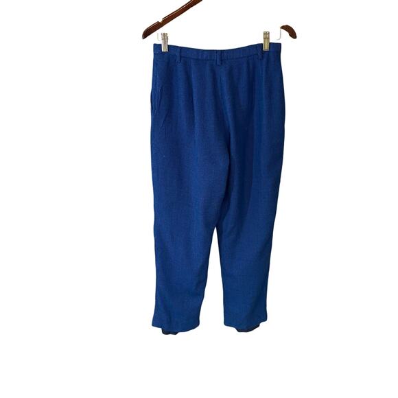 Pendleton 100% Virgin Wool Pants Women’s Petite Size 10 Blue Lined Trousers - Picture 5 of 6